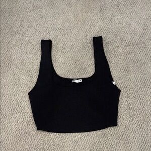 Zara Black Crop Top